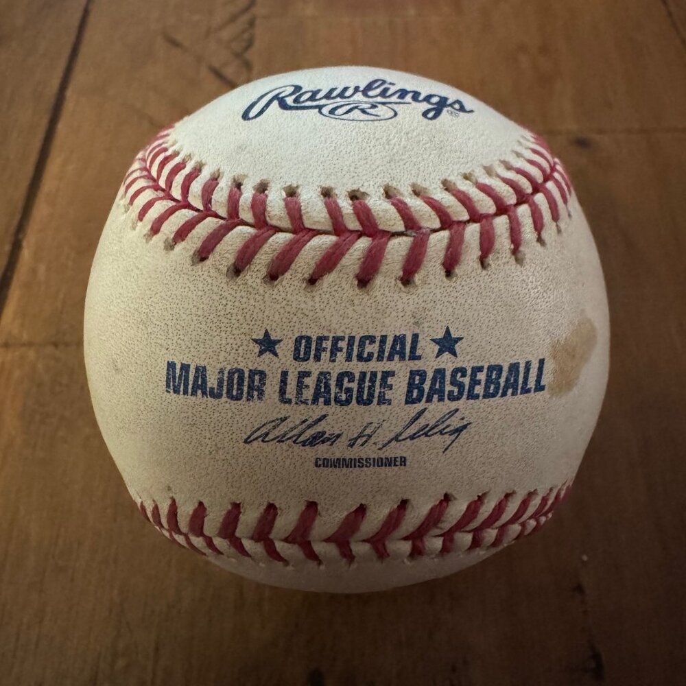 Foul Baseball From Dodgers vs Padres Game (9/23/10) Original Ticket Included - Picture 2 of 8